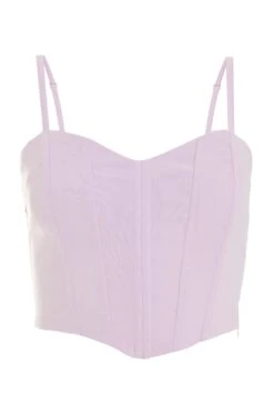 Lilac Cropped Corset Top