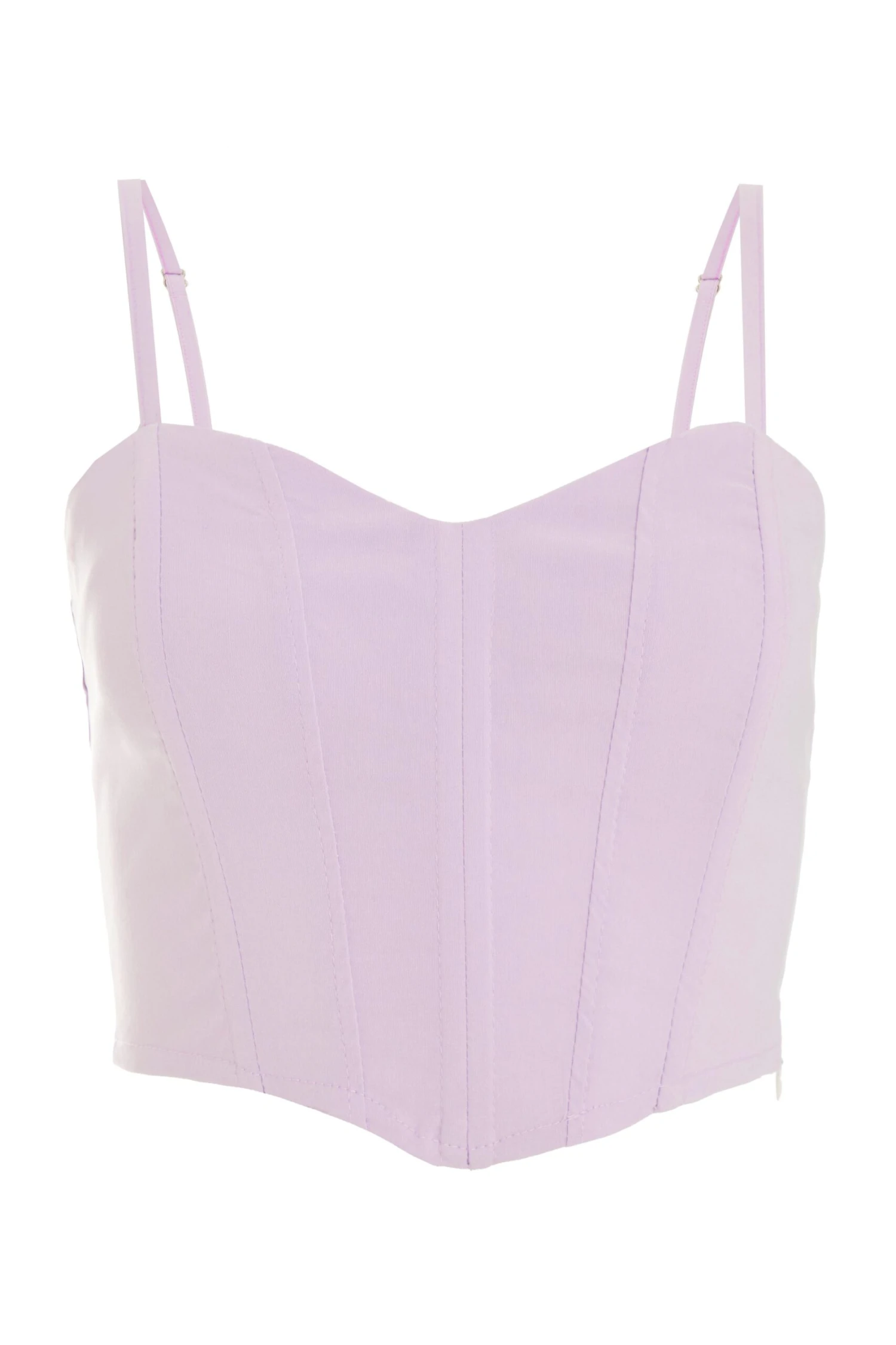 Lilac Cropped Corset Top 3 Lilac Cropped Corset Top