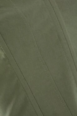 Khaki Cropped Corset Top -Outlet Clothyne Store 00100039087 ZS