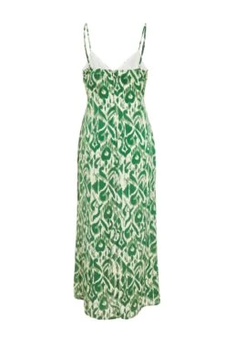 Green Aztec Print Midaxi Dress -Outlet Clothyne Store 00100039113 ZB