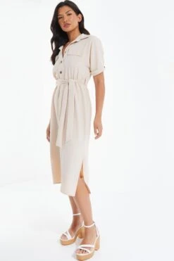Stone Shirt Midi Dress 11 Stone Shirt Midi Dress -Outlet Clothyne Store 00100039124 XS