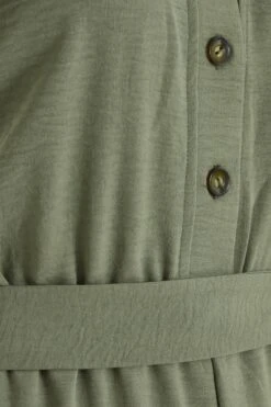 Khaki Utility Culotte Jumpsuit -Outlet Clothyne Store 00100039125 ZS