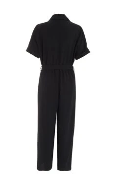 Black Utility Culotte Jumpsuit -Outlet Clothyne Store 00100039126 ZB