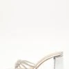 Silver Diamante Mule Block Heels -Outlet Clothyne Store 00100039187 ZM
