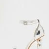 Silver Mirrored Diamante Heeled Sandal -Outlet Clothyne Store 00100039194 ZM