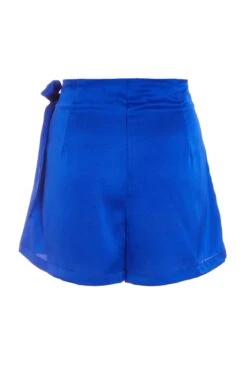 Royal Blue Wrap Satin Skort 12 Royal Blue Wrap Satin Skort -Outlet Clothyne Store 00100039237 ZB