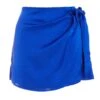 Royal Blue Wrap Satin Skort 2 Royal Blue Wrap Satin Skort -Outlet Clothyne Store 00100039237 ZM