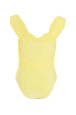 Yellow Ruched Bodysuit 12 Yellow Ruched Bodysuit -Outlet Clothyne Store 00100039268 ZB