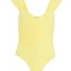 Yellow Ruched Bodysuit