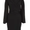 Black Cape Sleeve Midi Dress -Outlet Clothyne Store 00100039352 ZM
