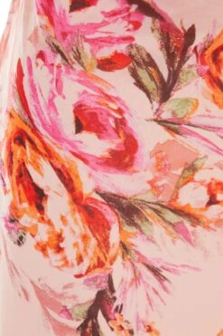 Pink Floral Tie Back Midaxi Dress 13 Pink Floral Tie Back Midaxi Dress -Outlet Clothyne Store 00100039438 ZS
