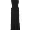 Black Halterneck Textured Maxi Dress 2 Black Halterneck Textured Maxi Dress -Outlet Clothyne Store 00100039495 ZM