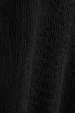 Black Halterneck Textured Maxi Dress -Outlet Clothyne Store 00100039495 ZS