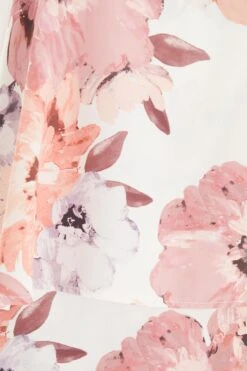 Pink Floral Satin Frill Playsuit 13 Pink Floral Satin Frill Playsuit -Outlet Clothyne Store 00100039503 ZS