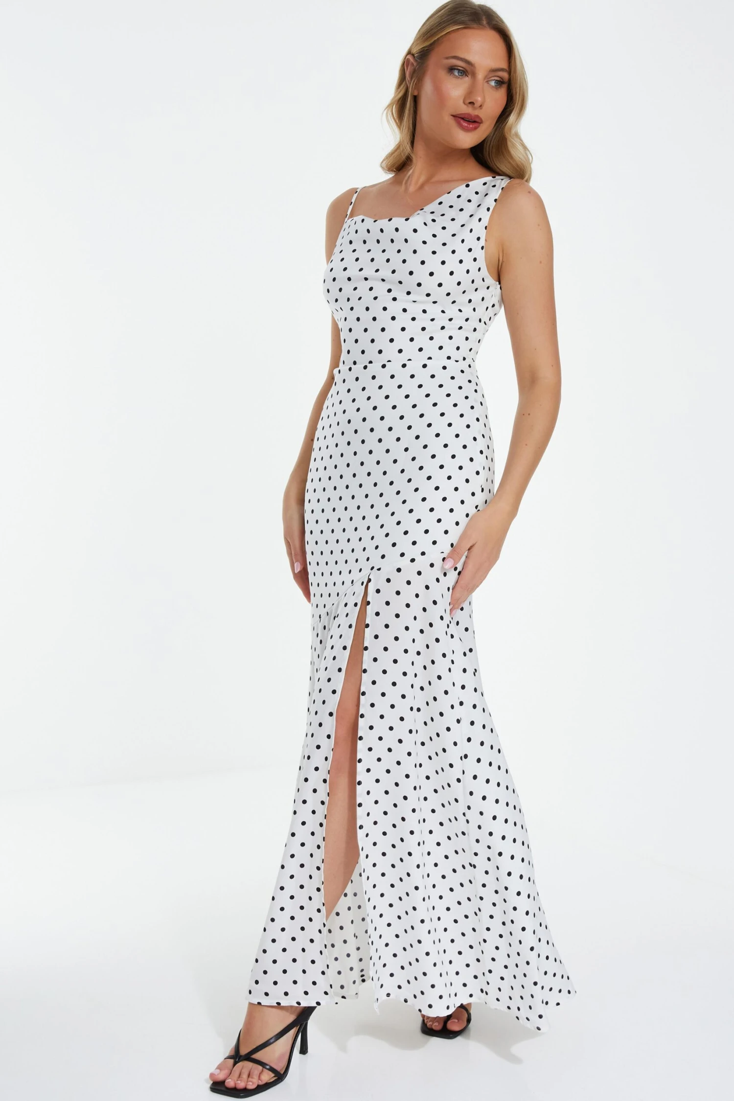 White Polka Dot Maxi Dress 6 White Polka Dot Maxi Dress - Image 4