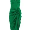 Jade Green Ruched Corset Midi Dress -Outlet Clothyne Store 00100039507 ZM