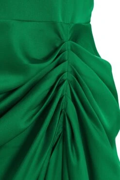 Jade Green Ruched Corset Midi Dress -Outlet Clothyne Store 00100039507 ZS