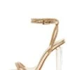 Gold Diamante Clear Heeled Sandals -Outlet Clothyne Store 00100039710 ZM