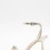 Silver Bow Heeled Sandals -Outlet Clothyne Store 00100039712 ZM