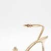 Gold Bow Heeled Sandals -Outlet Clothyne Store 00100039713 ZM